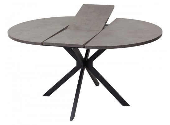 Стол ВЕГА D110 раскладной Бетон Чикаго темно-серый/ черный каркас БЕЗ НДС в Каменске-Уральском