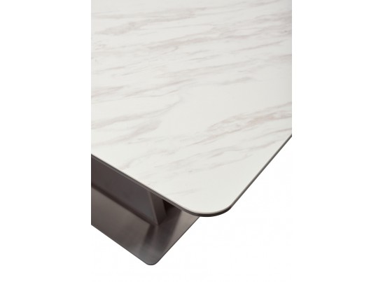 Стол OSVALD 160 MARBLES KL-99 Белый мрамор, итальянская керамика в Каменске-Уральском