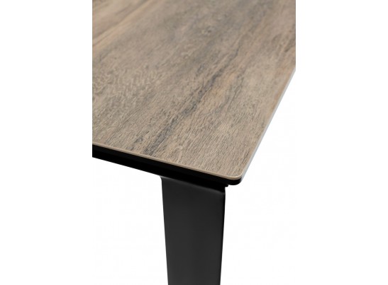 Стол CREMONA 160 KL-61 под дерево, итальянская керамика/ черный каркас в Каменске-Уральском