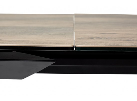 Стол CREMONA 160 KL-61 под дерево, итальянская керамика/ черный каркас в Каменске-Уральском