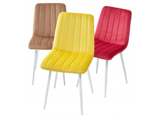 Стул DUBLIN G108-38 винный, велюр / белый каркас в Каменске-Уральском