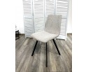 Стул ELVIS WZ2042-02 светло-бежевый фактурный велюр/ черный каркас в Каменске-Уральском