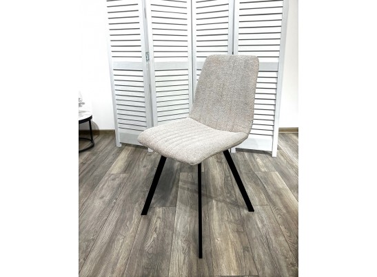 Стул ELVIS WZ2042-02 светло-бежевый фактурный велюр/ черный каркас в Каменске-Уральском