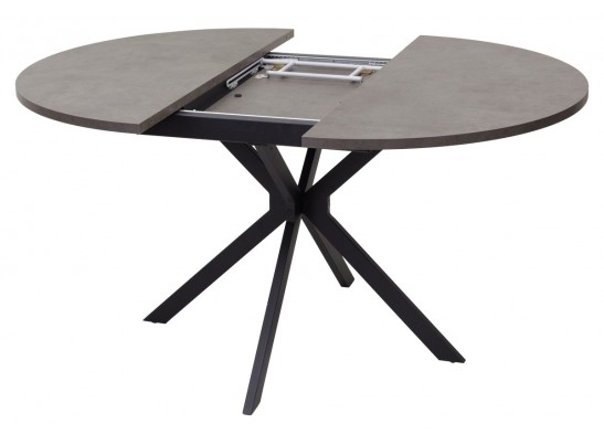 Стол ВЕГА D110 раскладной Бетон Чикаго темно-серый/ черный каркас БЕЗ НДС в Каменске-Уральском