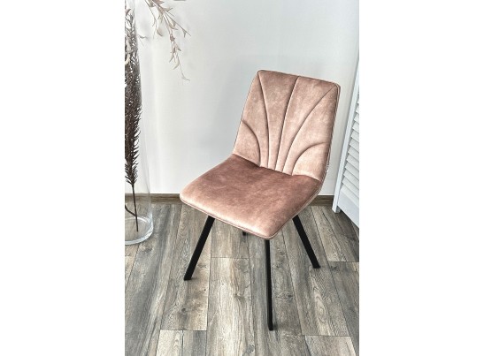 Стул ARFA UF912-10B античный бежевый, велюр без "пальчикового" эффекта/ черный каркас, ®DISAUR в Каменске-Уральском