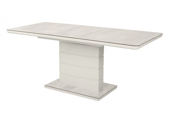 Стол ALTA 140 BEIGE/ CAPPUCINO глазурованное стекло в Каменске-Уральском