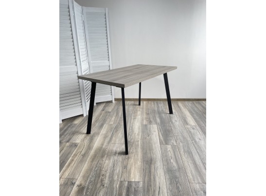 Стол ФИН 120 Дуб Шерман серый/ черный каркас в Каменске-Уральском