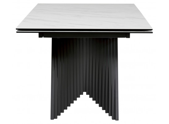 Стол IVAR 180 MARBLES KL-99 Белый мрамор, итальянская керамика/серый, ®DISAUR в Каменске-Уральском