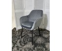 Стул ALABAMA BLUVEL-14 GREY, велюр / черный каркас в Каменске-Уральском