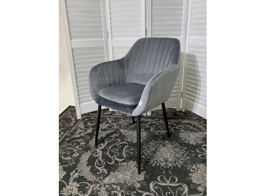 Стул ALABAMA BLUVEL-14 GREY, велюр / черный каркас в Каменске-Уральском