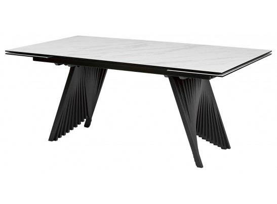 Стол IVAR 180 MARBLES KL-99 Белый мрамор, итальянская керамика/серый, ®DISAUR в Каменске-Уральском