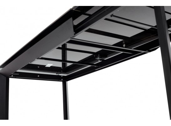 Стол CREMONA 180 KL-61 Под дерево, итальянская керамика / черный каркас, ®DISAUR в Каменске-Уральском