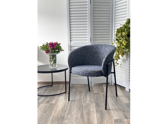 Стул GUST цвет стальной синий TOPIC 330 / черный каркас / Товарный знак DISAUR в Каменске-Уральском