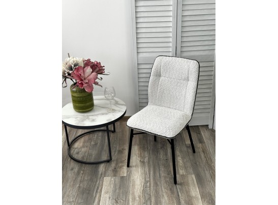 Стул COMO UF998-14 светло-серый, букле / UF998-16 темно-серый / черный каркас / Товарный знак DISAUR в Каменске-Уральском