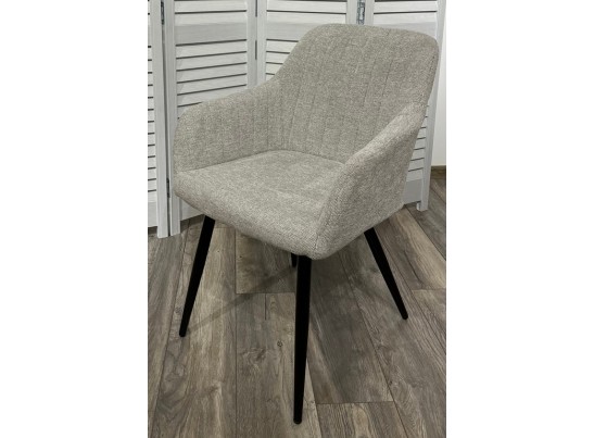 Стул BRANDY WZ2042-19 галечный серый фактурный велюр/ черный каркас в Каменске-Уральском