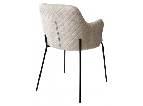 Стул AMARETTO VBP206 античный светло-бежевый, велюр без пальчикового эффекта /черный каркас, в Каменске-Уральском