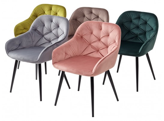 Стул BREEZE BLUVEL-78 GREEN, велюр / черный каркас, велюр в Каменске-Уральском