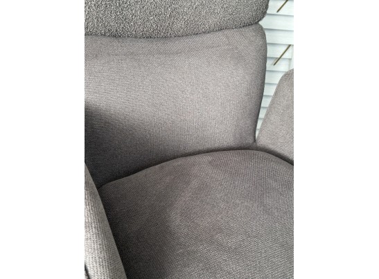 Стул TRIS 360 град. поворот с возвратом, Davis Nowo 92 серый, букле /Point 90 серый/ Черный, ®DISAUR в Каменске-Уральском