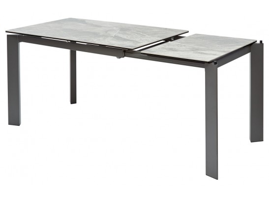 Стол CORNER 120 ITALIAN DARK GREY Серый мрамор глянцевый, керамика/ GREY1 в Каменске-Уральском