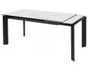 Стол CREMONA 140 MATTE STATUARIO Белый мрамор матовый, керамика/ черный каркас, ®DISAUR в Каменске-Уральском