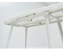 Стол ELIOT 120 FROSTED SUPER WHITE белое матовое стекло/ белый каркас в Каменске-Уральском