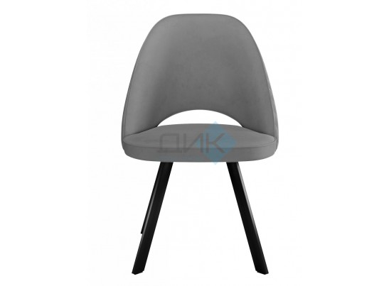 Стул DUNA 360 град. поворот. B22 Серый, велюр / черный каркас, в Каменске-Уральском