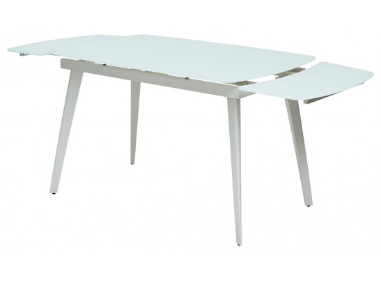 Стол ELIOT 120 FROSTED SUPER WHITE белое матовое стекло/ белый каркас в Каменске-Уральском