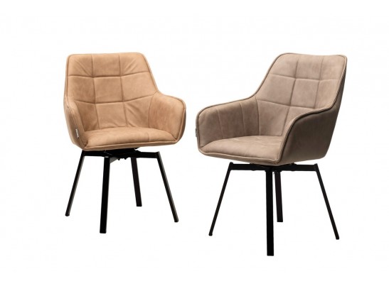 MAVERICK 360 град. поворот. HK007-05 Светло-коричневый, искусст. замша / черный каркас, в Каменске-Уральском