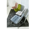 Стул CHILLI SQUARE BLUVEL-03 LIGHT GREY, велюр в Каменске-Уральском