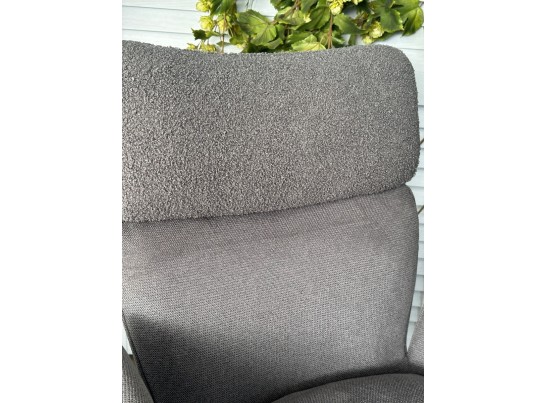 Стул TRIS 360 град. поворот с возвратом, Davis Nowo 92 серый, букле /Point 90 серый/ Черный, ®DISAUR в Каменске-Уральском