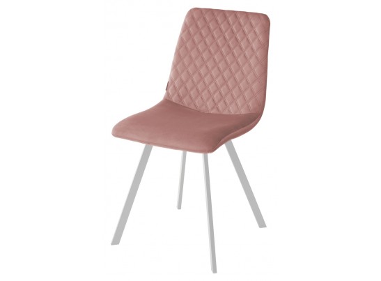 Стул DAIQUIRI BLUVEL-52 PINK / белый каркас, велюр в Каменске-Уральском