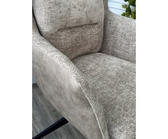 Стул GARLAND 360 град. поворот. HAGA-30 Бежевый, ткань/ GINO-101 Бежевый, ткань/ Черный, ®DISAUR