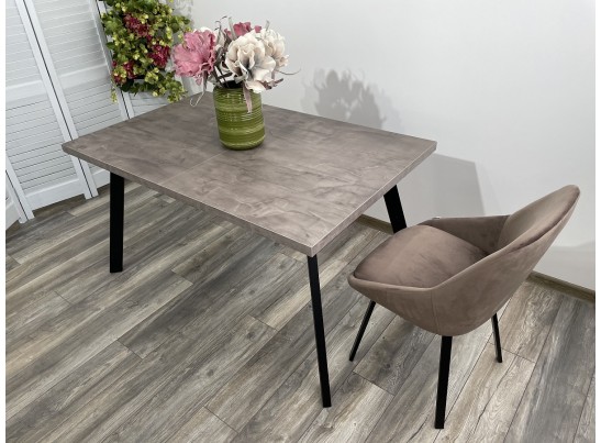 Стол BRICK M 140 Оникс / Черный в Каменске-Уральском