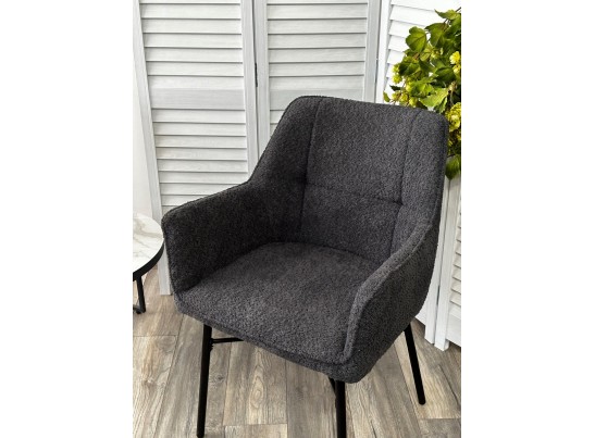 Стул AGIRA UF998-16 темно-серый, букле / черн. каркас / Товарный знак DISAUR в Каменске-Уральском