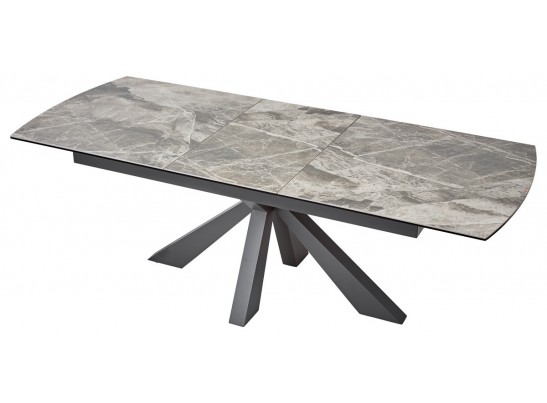 Стол ROVIGO 170 ITALIAN DARK GREY Серый мрамор глянцевый, керамика/ GREY1 каркас в Каменске-Уральском