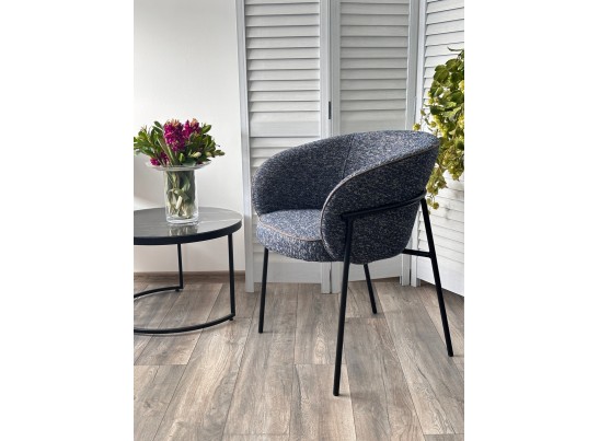 Стул GUST цвет стальной синий TOPIC 330 / черный каркас / Товарный знак DISAUR в Каменске-Уральском