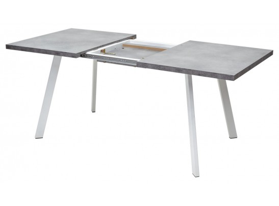 Стол BRICK M 120 Бетон Портленд/ Белый в Каменске-Уральском