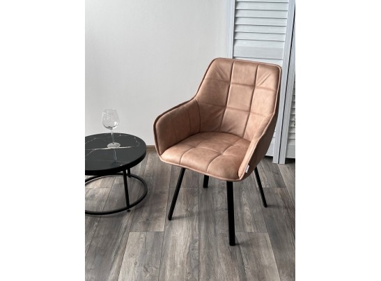 MAVERICK 360 град. поворот. HK007-05 Светло-коричневый, искусст. замша / черный каркас, в Каменске-Уральском