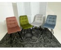 Стул CHILLI SQUARE BLUVEL-03 LIGHT GREY, велюр в Каменске-Уральском