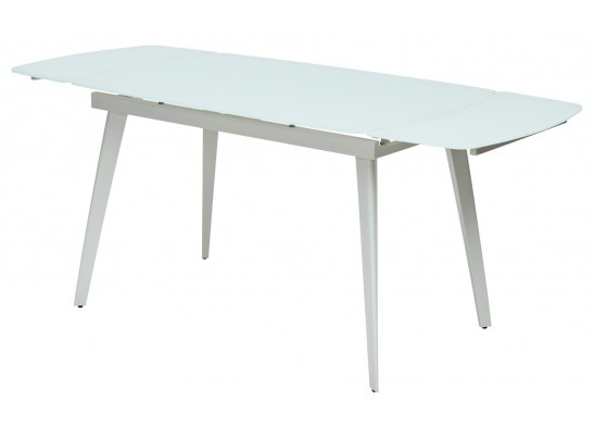 Стол ELIOT 120 FROSTED SUPER WHITE белое матовое стекло/ белый каркас в Каменске-Уральском