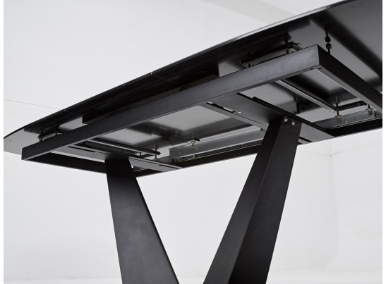 Стол ACUTO2 170 NERO KL-116 Черный мрамор матовый, итальянская керамика/ черный каркас в Каменске-Уральском