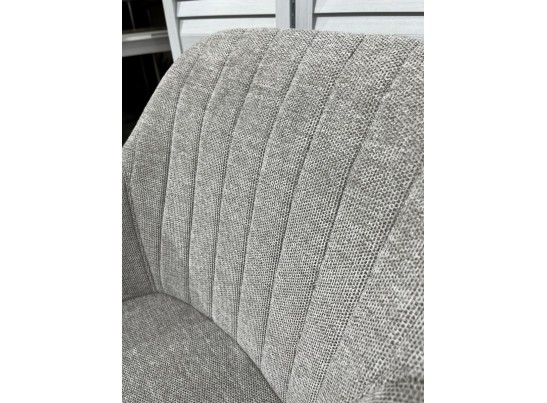 Стул BRANDY WZ2042-19 галечный серый фактурный велюр/ черный каркас в Каменске-Уральском