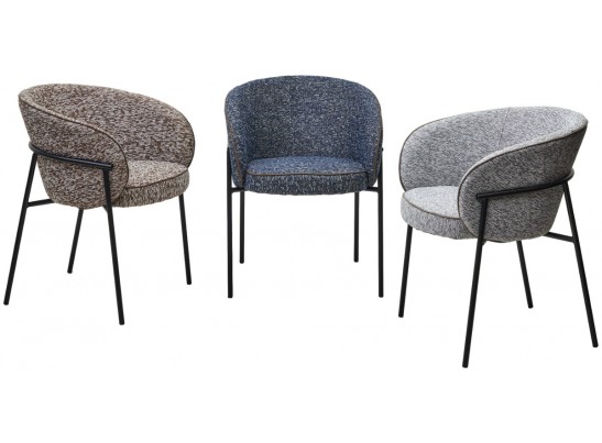 Стул GUST цвет стальной синий TOPIC 330 / черный каркас / Товарный знак DISAUR в Каменске-Уральском