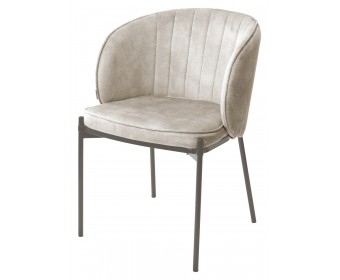 Стул ДИАНА (DIANA) цвет 207 античный бежевый, велюр / латте каркас