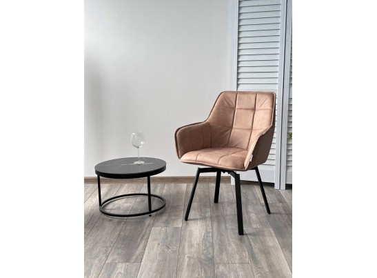 MAVERICK 360 град. поворот. HK007-05 Светло-коричневый, искусст. замша / черный каркас, в Каменске-Уральском