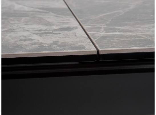 Стол ROVIGO 170 ITALIAN DARK GREY Серый мрамор глянцевый, керамика/ GREY1 каркас в Каменске-Уральском