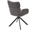 Стул TRIS 360 град. поворот с возвратом, Davis Nowo 92 серый, букле /Point 90 серый/ Черный, ®DISAUR в Каменске-Уральском