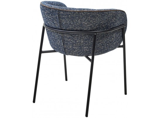 Стул GUST цвет стальной синий TOPIC 330 / черный каркас / Товарный знак DISAUR в Каменске-Уральском