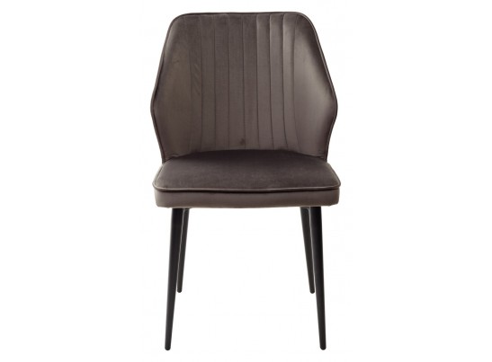 Стул SEATTLE-V ГРАФИТ #14, велюр / черный каркас в Каменске-Уральском