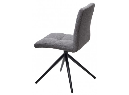 Стул SALLIE 360 град. поворот. VT6037-16 серый, ткань/ черный / Товарный знак DISAUR в Каменске-Уральском